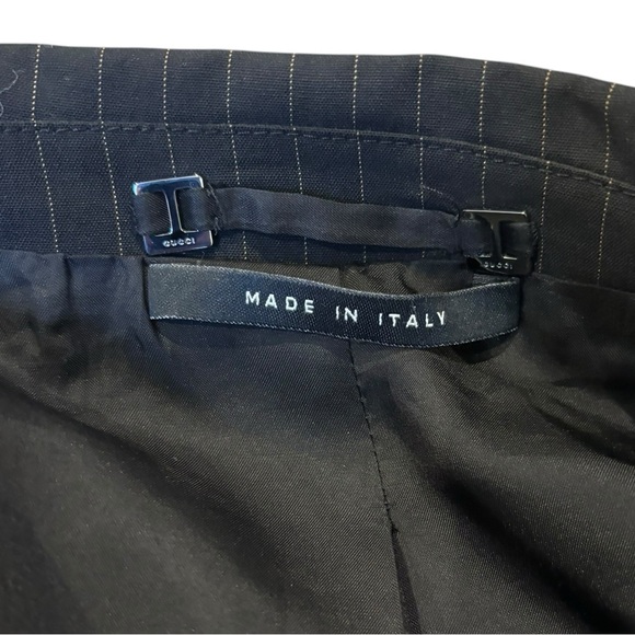 Vintage Gucci Woman’s Lana Wool Pin-Stripe Blazer - Picture 5 of 9